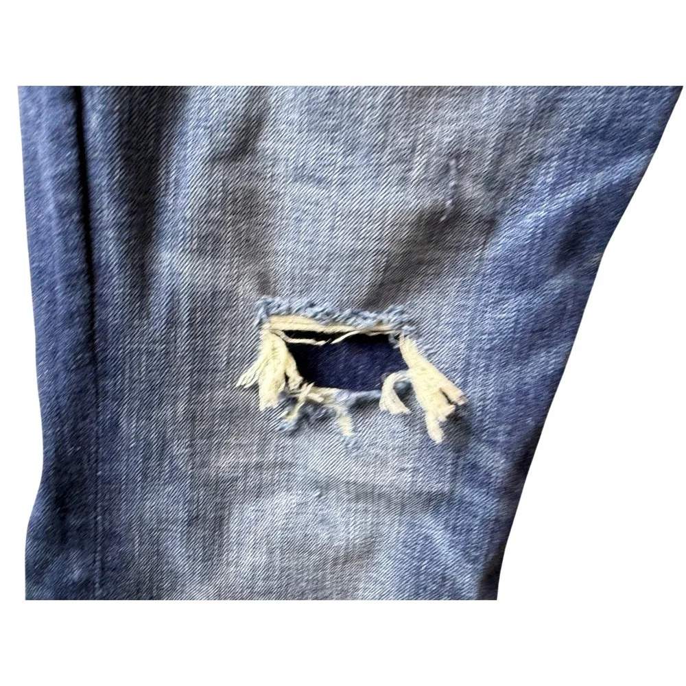 Goodfellow Co Total Flex‎ Mens Blue Distressed Slim Straight Jeans Size 32x30